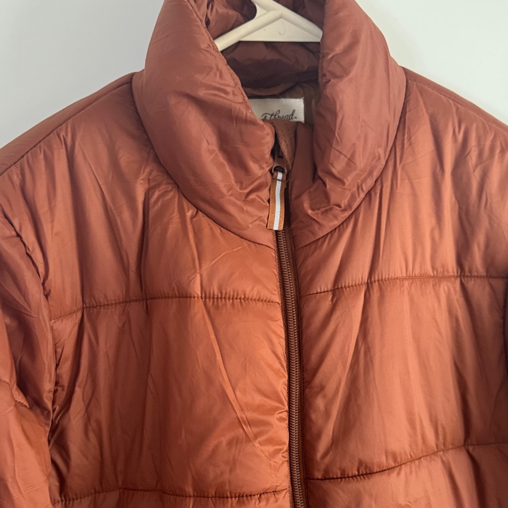 Universal Thread Copper Puffer Jacket - image 3